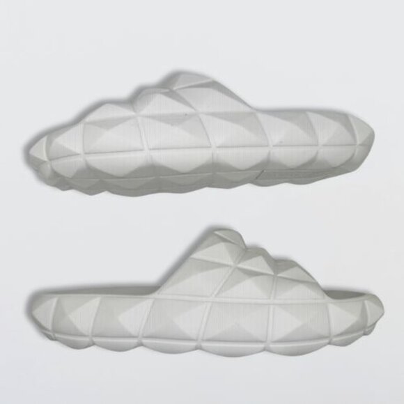 Valentino Garavani Roman Stud Turtle Slide Sandals Rubber White Men's EU 41 NIB - Picture 4 of 16